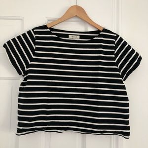 Madewell Setlist Boxy Tee in Murphy Stripe
